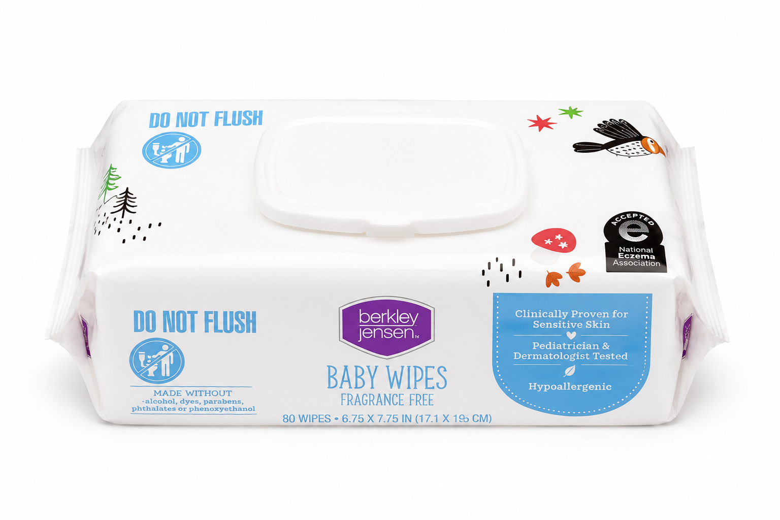 Berkley Jensen Fragrance-Free Baby Wipes, 5 Packs, 450 Wipes