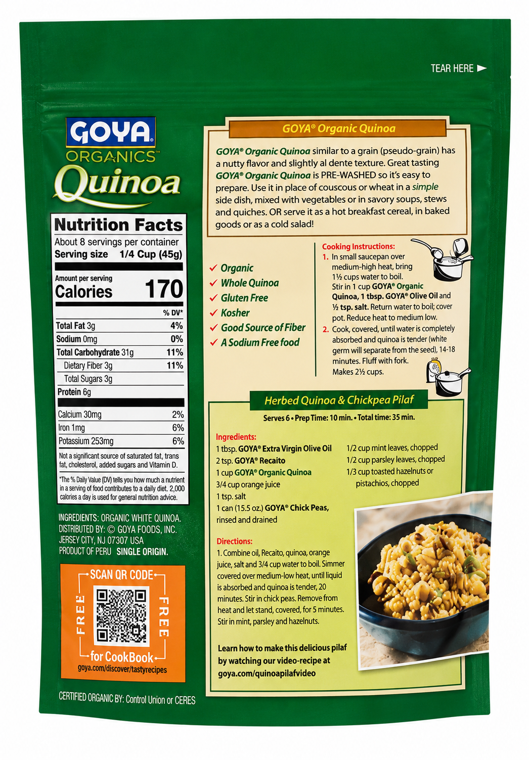 Goya Organics Quinoa, 12 oz