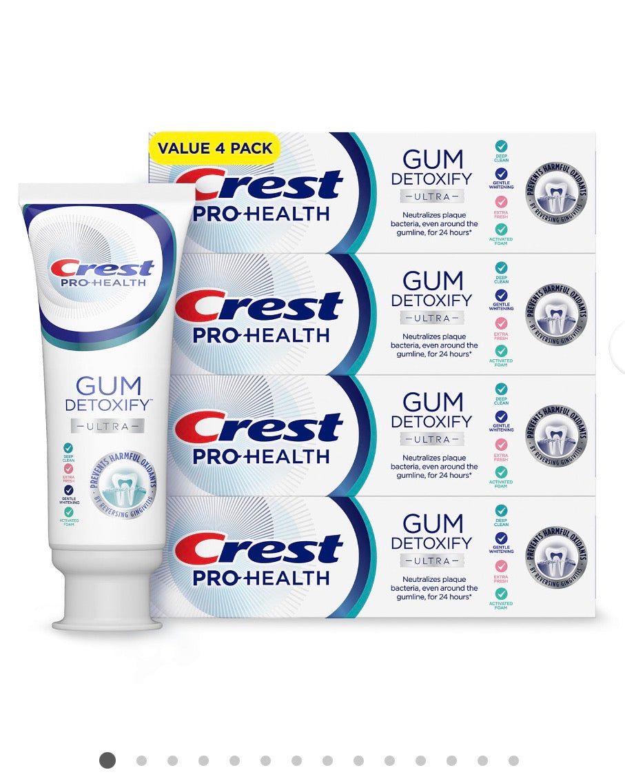 Crest Gum Detoxify Ultra Toothpaste, 4 pk./4.7 oz.