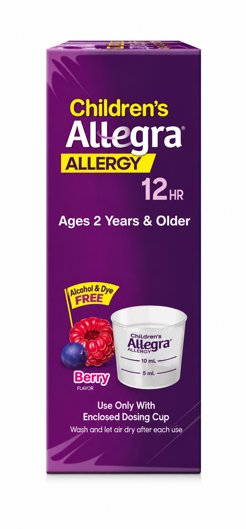 Children's Allegra Dye-Free 12-Hour Allergy Relief Liquid, 4 fl oz