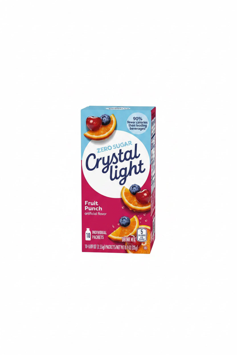 Crystal Light Fruit Punch On-The-Go Drink Mix, 10 Packets, 0.9 oz