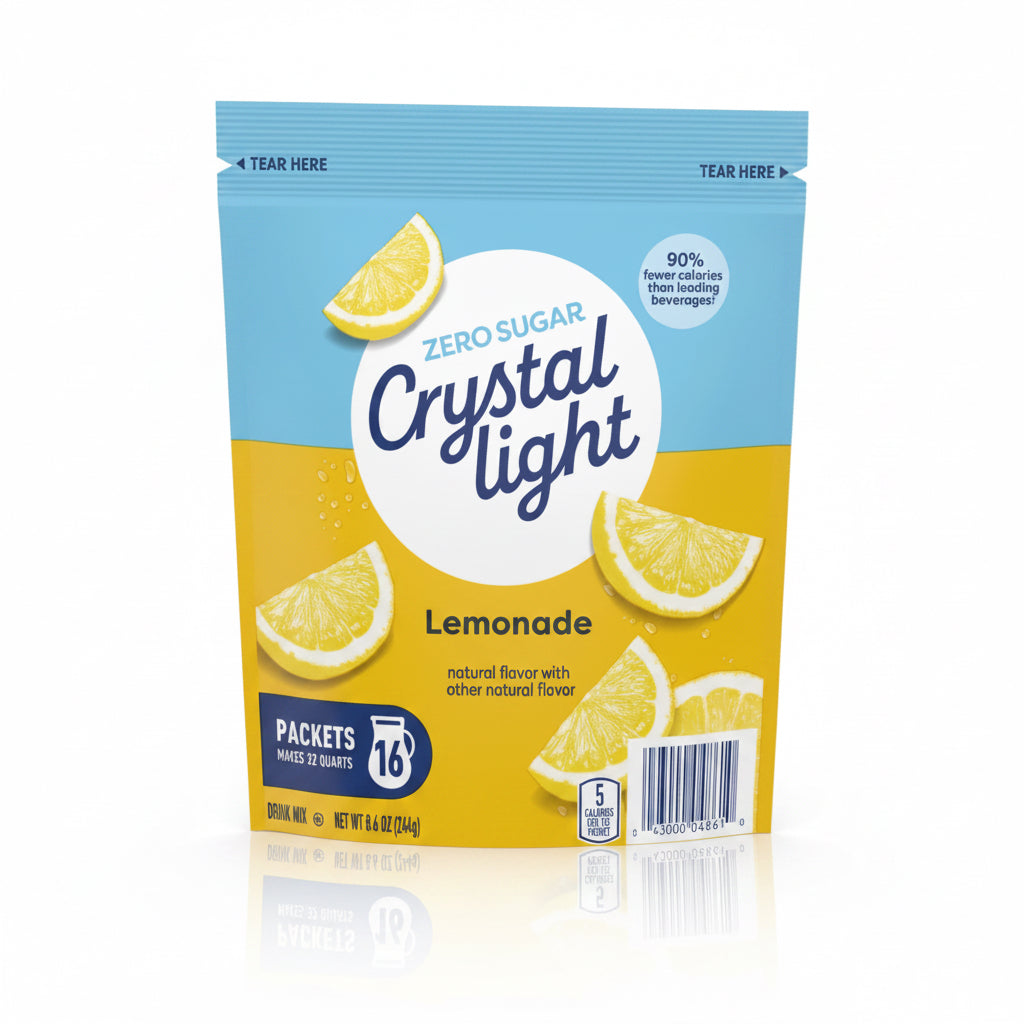 Crystal Light Lemonade Drink Mix, 16 Pitcher Packets
