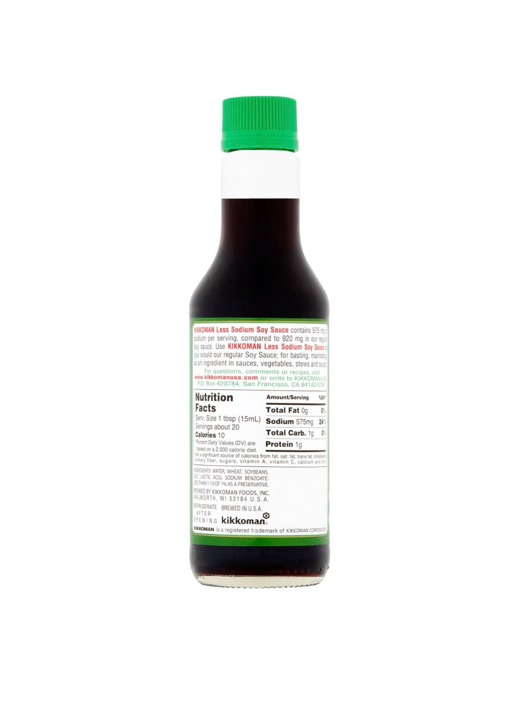 Kikkoman Less Sodium Soy Sauce, 10 fl oz