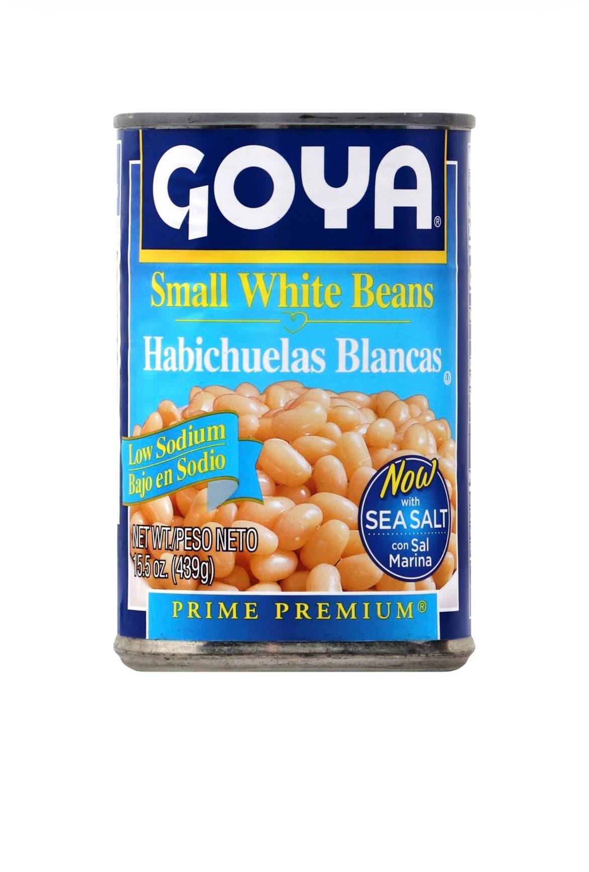 Goya Prime Premium Low Sodium Small White Beans, 15.5 oz