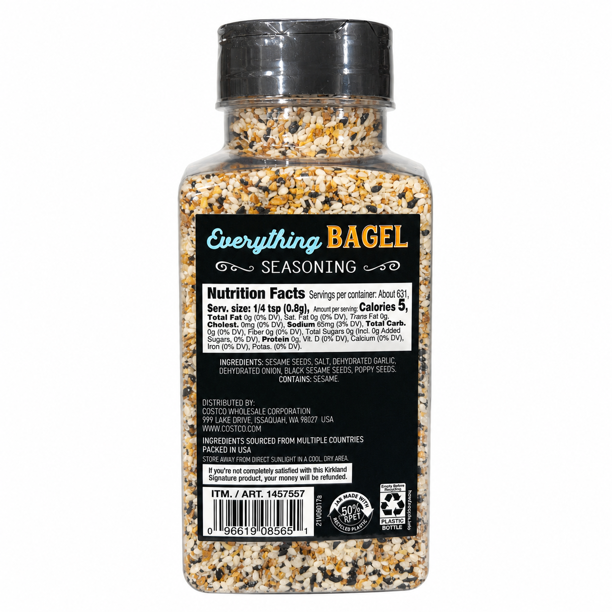 Kirkland Signature Everything Bagel Seasoning, 17.8 oz