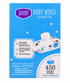 Berkley Jensen Fragrance-Free Baby Wipes, 5 Packs, 450 Wipes