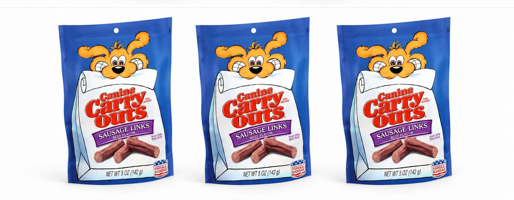Canine Carry Outs Sausage Links Beef Flavor Dog Treats, 4.5 oz