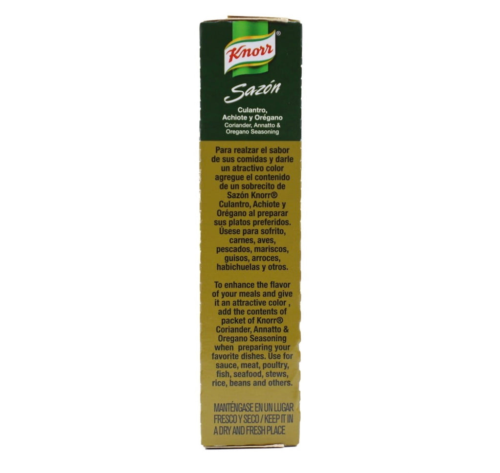 Knorr Sazón Coriander, Annatto & Oregano Seasoning – 16 Packets, 2.82 oz (80g)