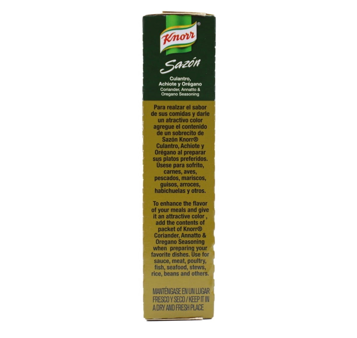 Knorr Sazón Coriander, Annatto & Oregano Seasoning – 16 Packets, 2.82 oz (80g)