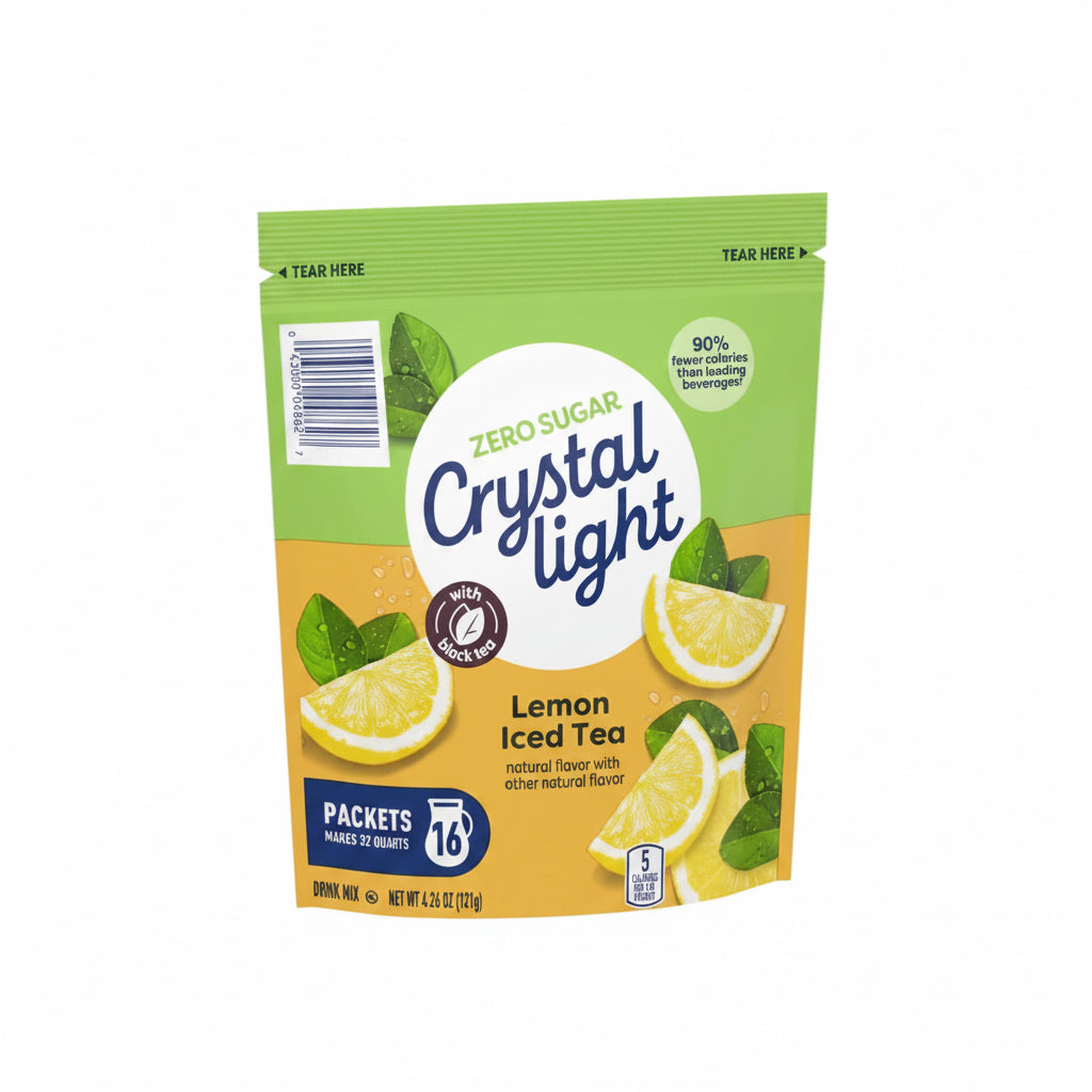 Crystal Light Lemon Iced Tea Drink Mix, 16 Pitcher Packets