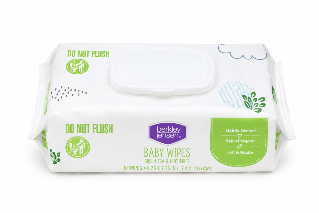 Berkley Jensen Green Tea & Cucumber Baby Wipes, 5 Packs, 450 Wipes