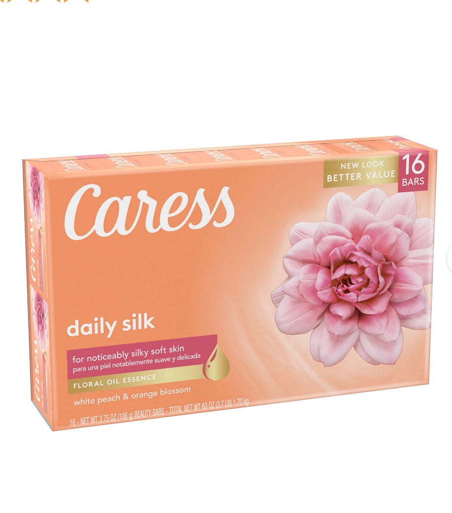 Caress Bar Daily Silk Soap Bar, 16 ct.