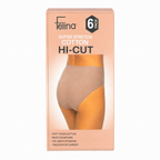 Felina Super Stretch Cotton Hi-Cut Underwear, 6 Pack