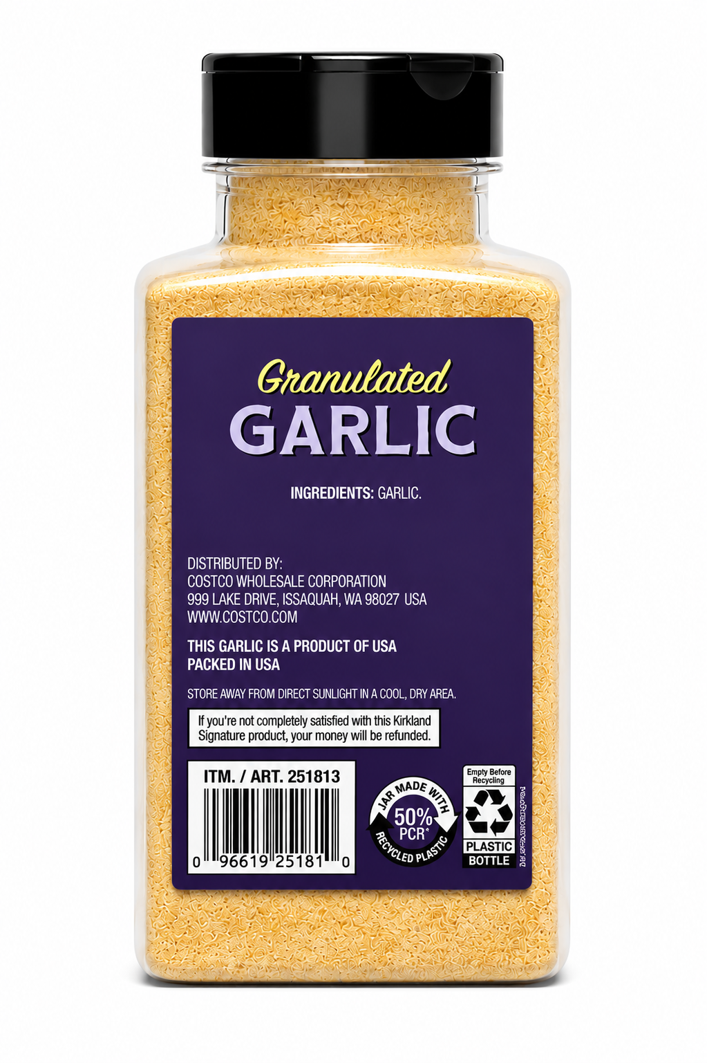 Kirkland Signature Granulated Garlic, 18 oz