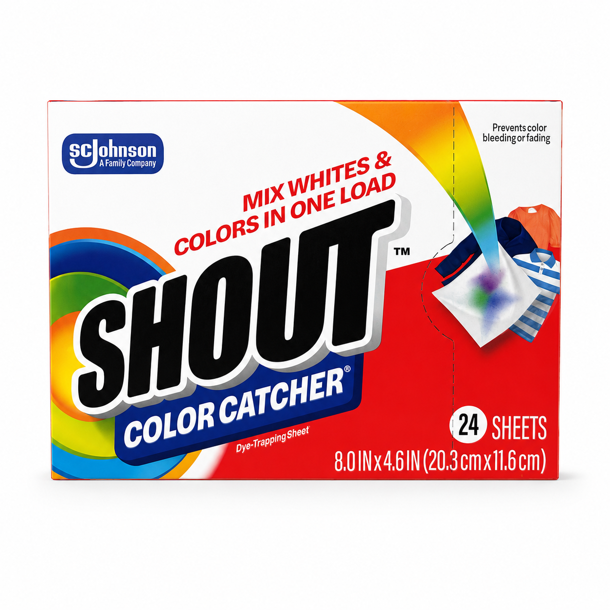 Shout Color Catcher Dye-Trapping Sheets, 24 Sheets