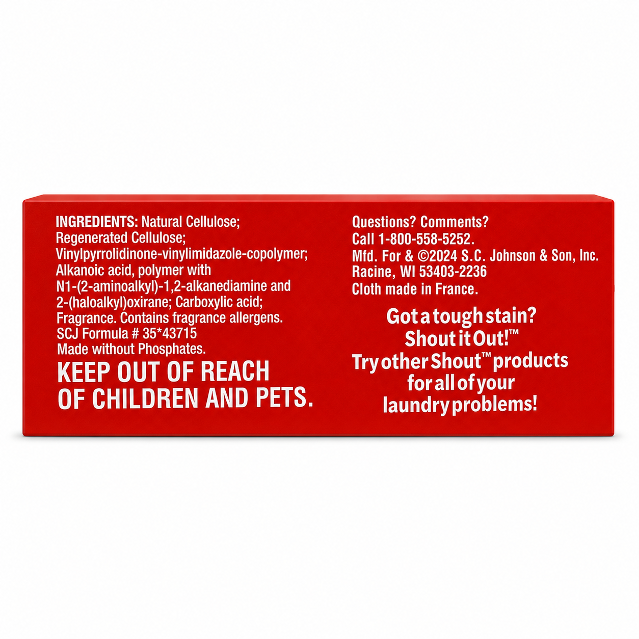 Shout Color Catcher Dye-Trapping Sheets, 24 Sheets