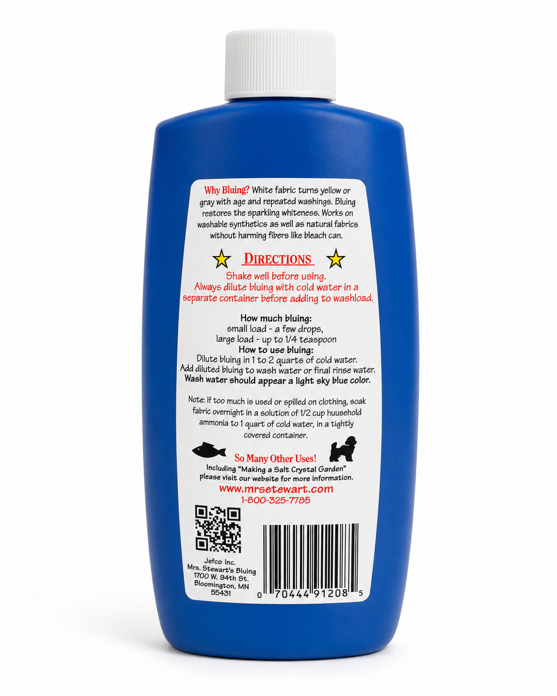 Mrs. Stewart’s Concentrated Liquid Bluing, 8 fl oz