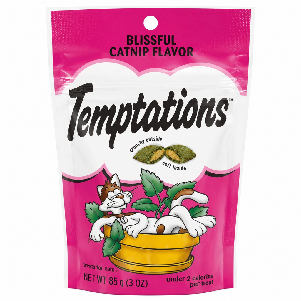 Temptations Cat Treats Blissful Catnip Flavor, 3 oz