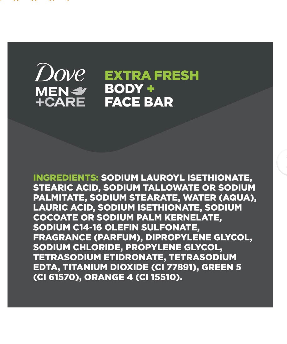 Dove Men + Care Extra Fresh Bar Soap, 14 ct.