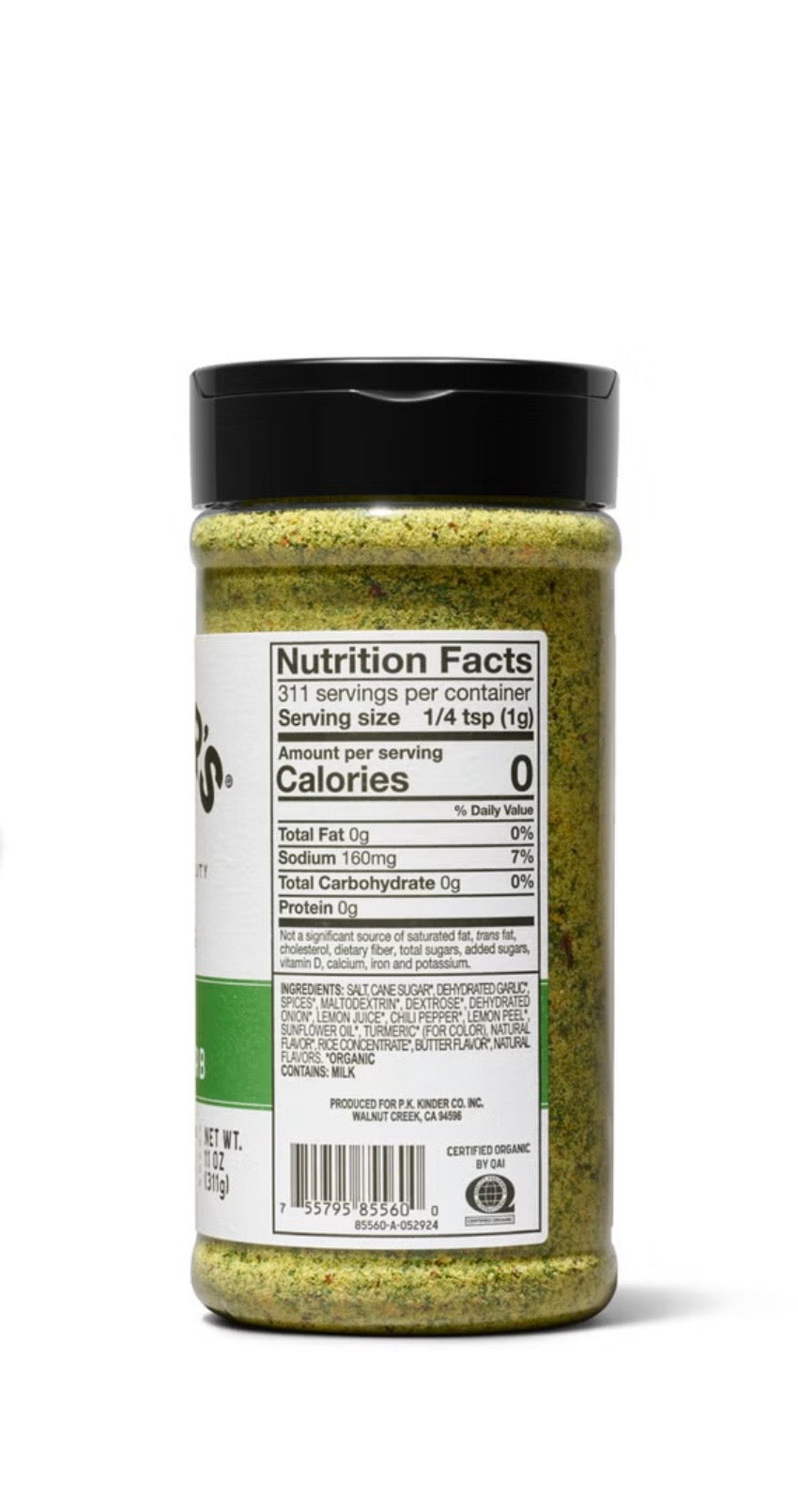 Kinder's Organic Buttery Garlic & Herb Seasoning, 11 oz
