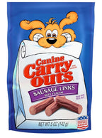 Petiscos para Cachorros Canine Carry Outs Sausage Links Sabor Carne Bovina, 127g