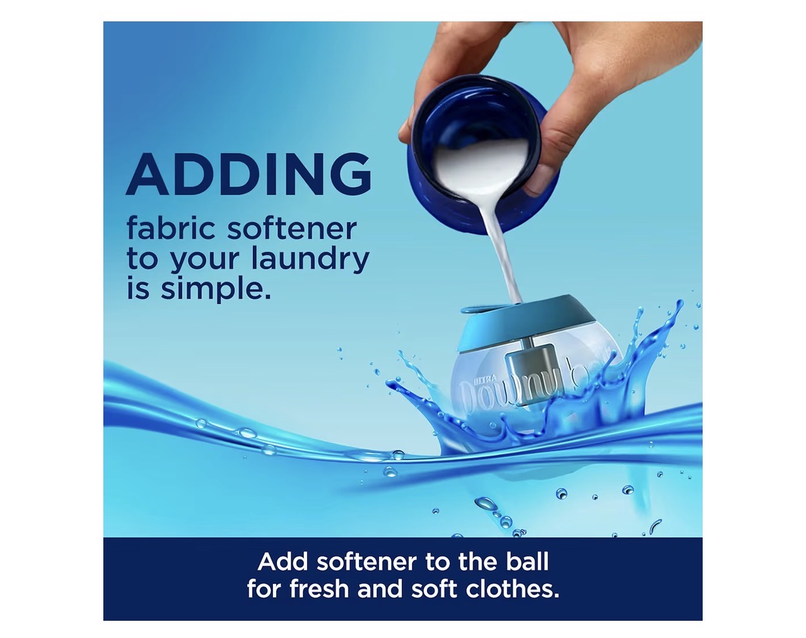 Downy Ball Liquid Fabric Softener Dispenser for Top Load Washing Machines