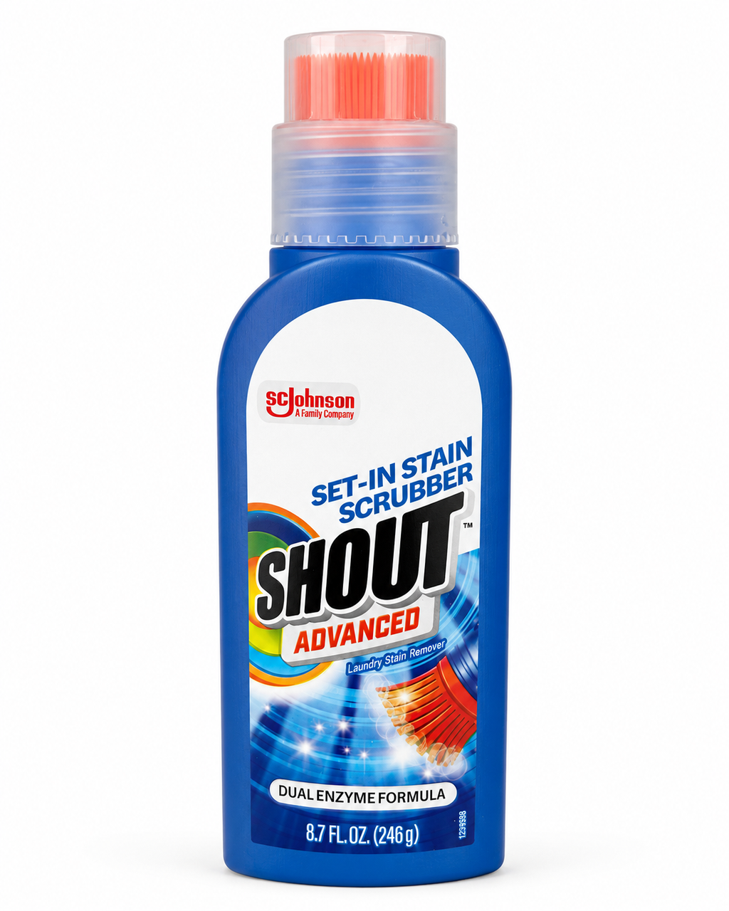 Shout Advanced Set-In Stain Scrubber Laundry Stain Remover, 8.7 fl oz