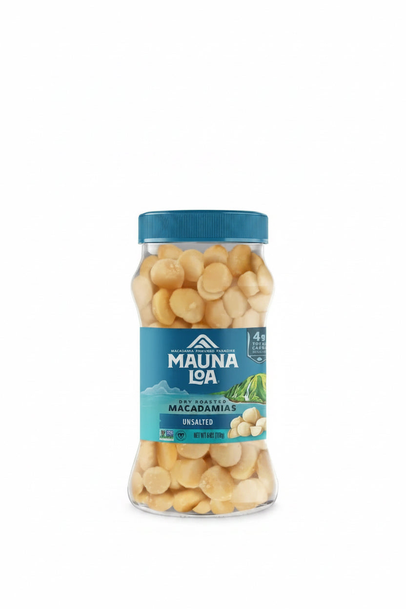 Mauna Loa Premium Unsalted Macadamia Nuts, 6 oz