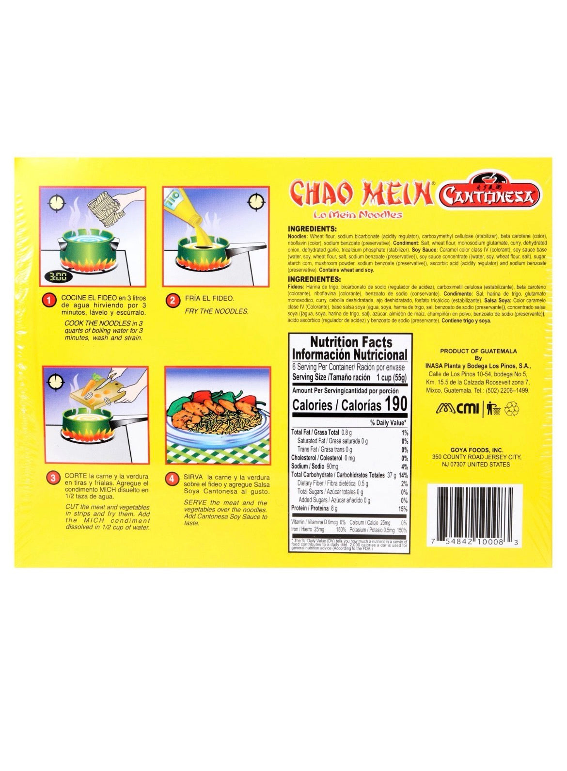 Chao Mein Noodles with Soy Sauce, 12 oz
