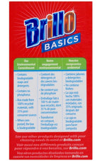 Brillo Basics Steel Wool Scrub Pads, 8 Count