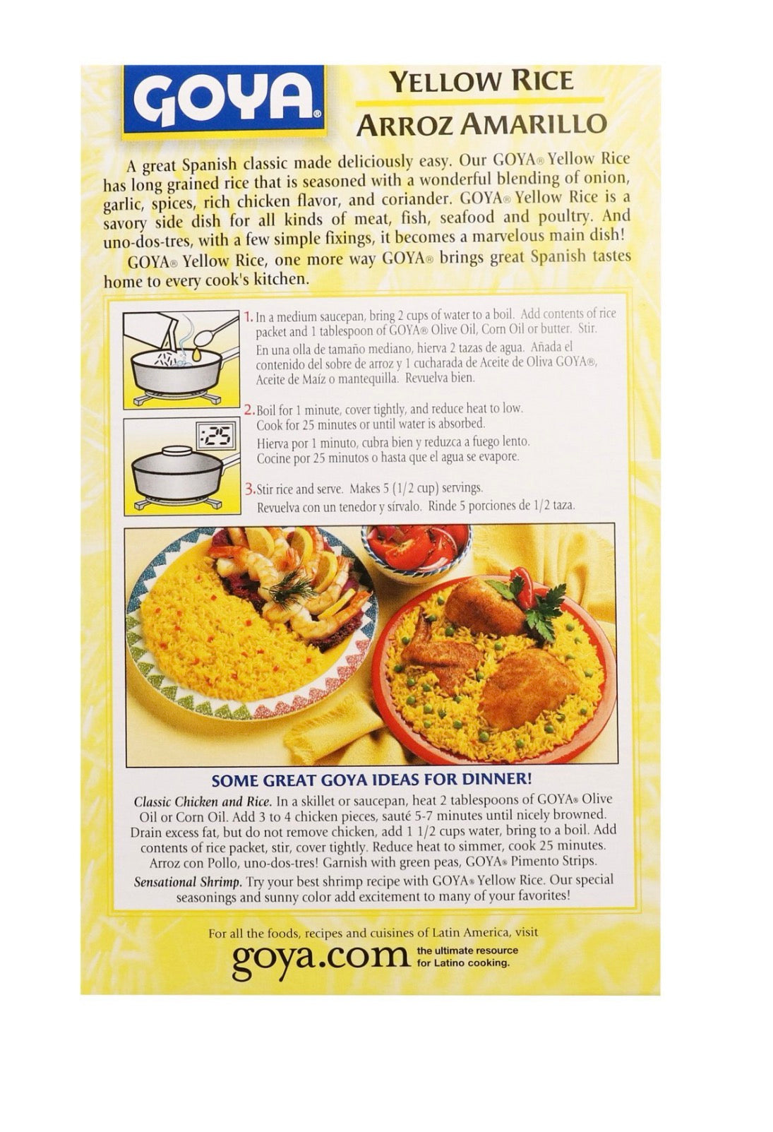 Goya Spanish Style Yellow Rice, 7 oz