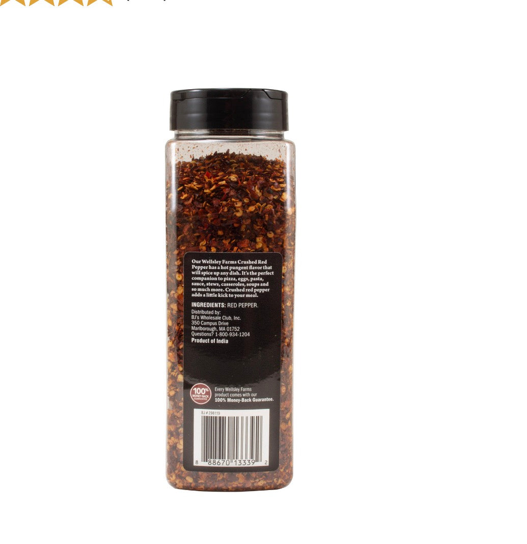Wellsley Farms Crushed Red Pepper, 13.5 oz