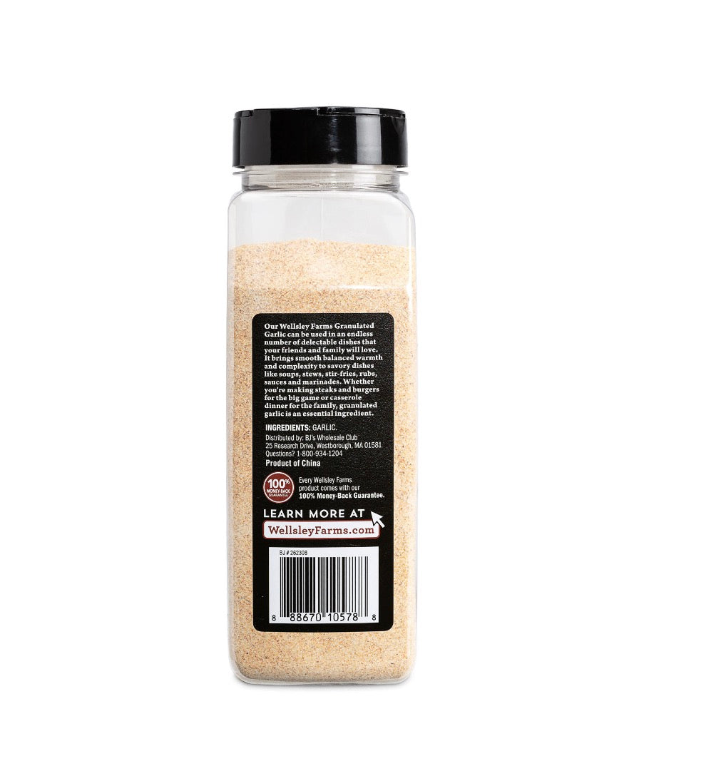 Wellsley Farms Granulated Garlic, 22.1 oz