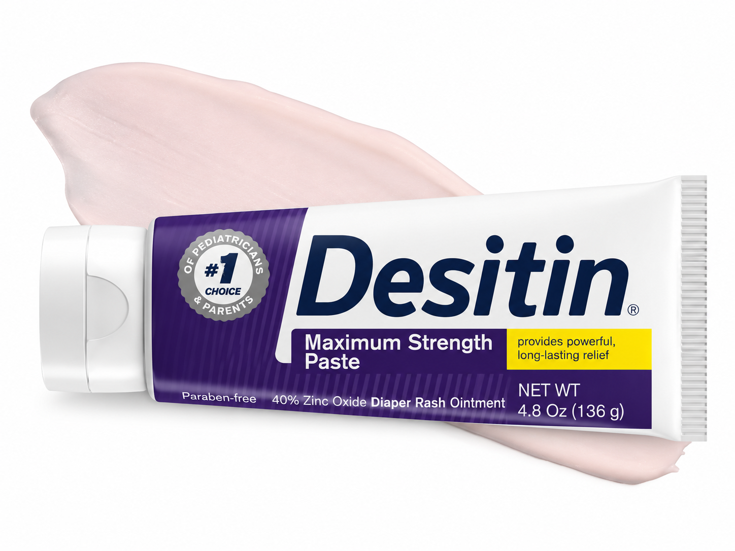 Desitin Maximum Strength Original Diaper Rash Paste, 4.8 oz