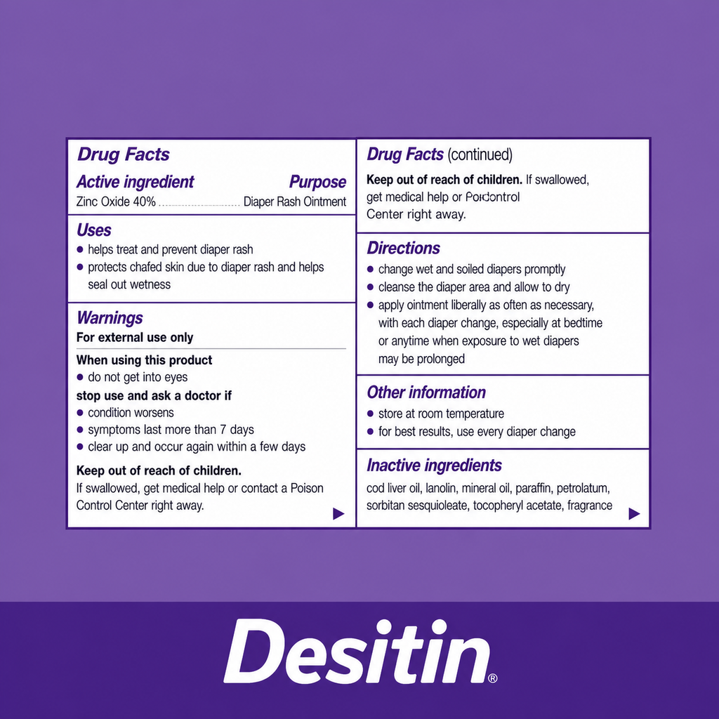 Desitin Maximum Strength Original Diaper Rash Paste, 4.8 oz