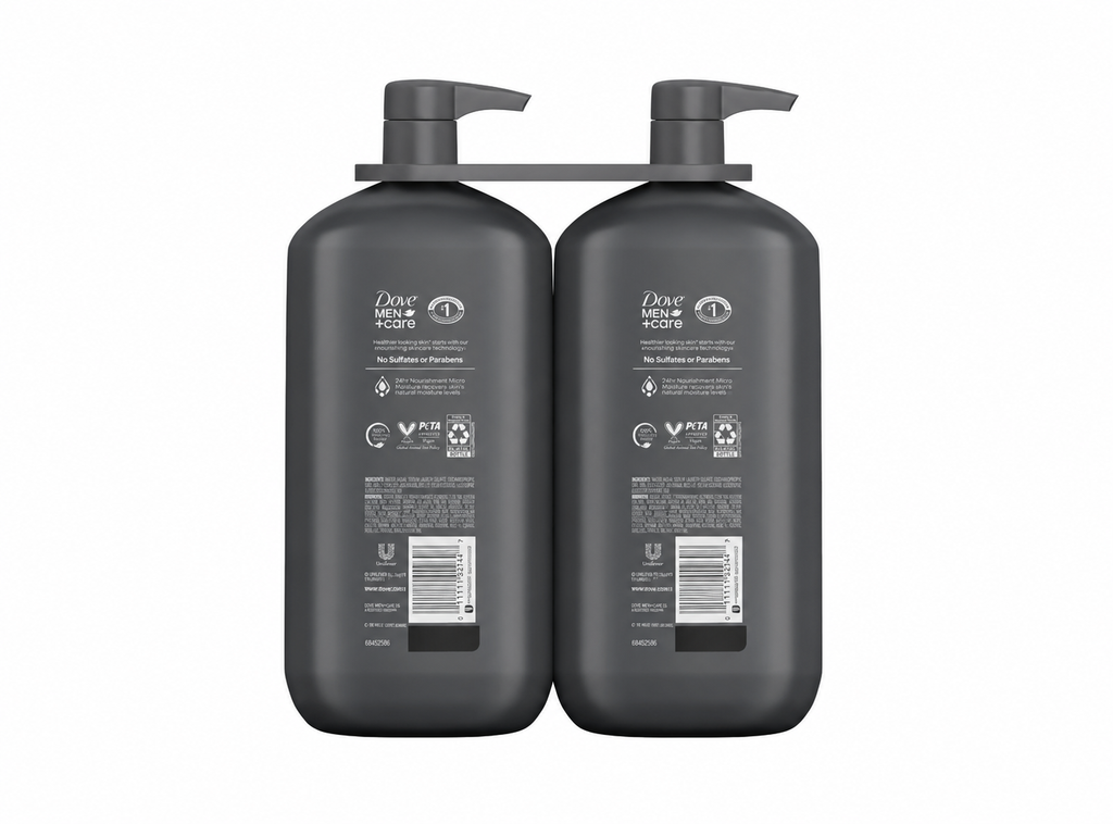 Dove Men+Care Body and Face Wash Refreshing Extra Fresh, 2 pk./30 fl. oz.