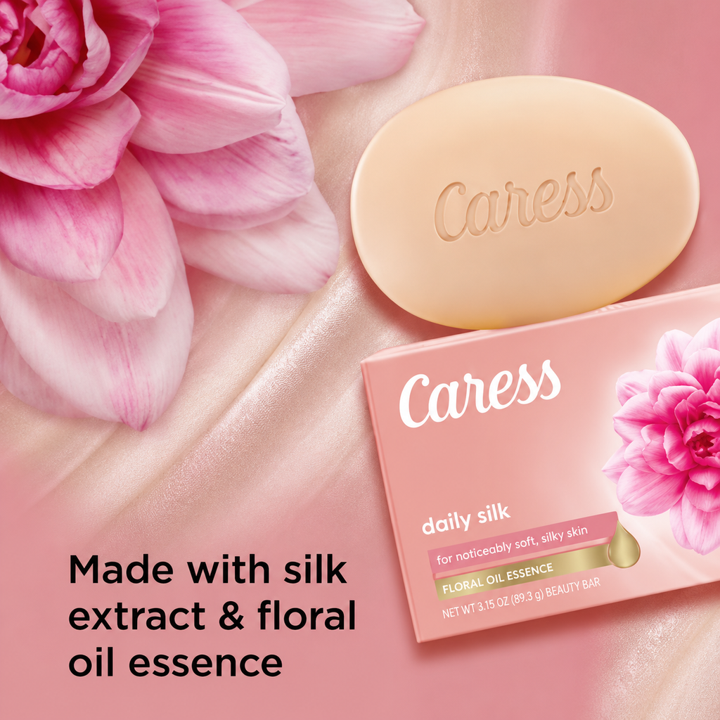Caress Bar Daily Silk Soap Bar, 16 ct.