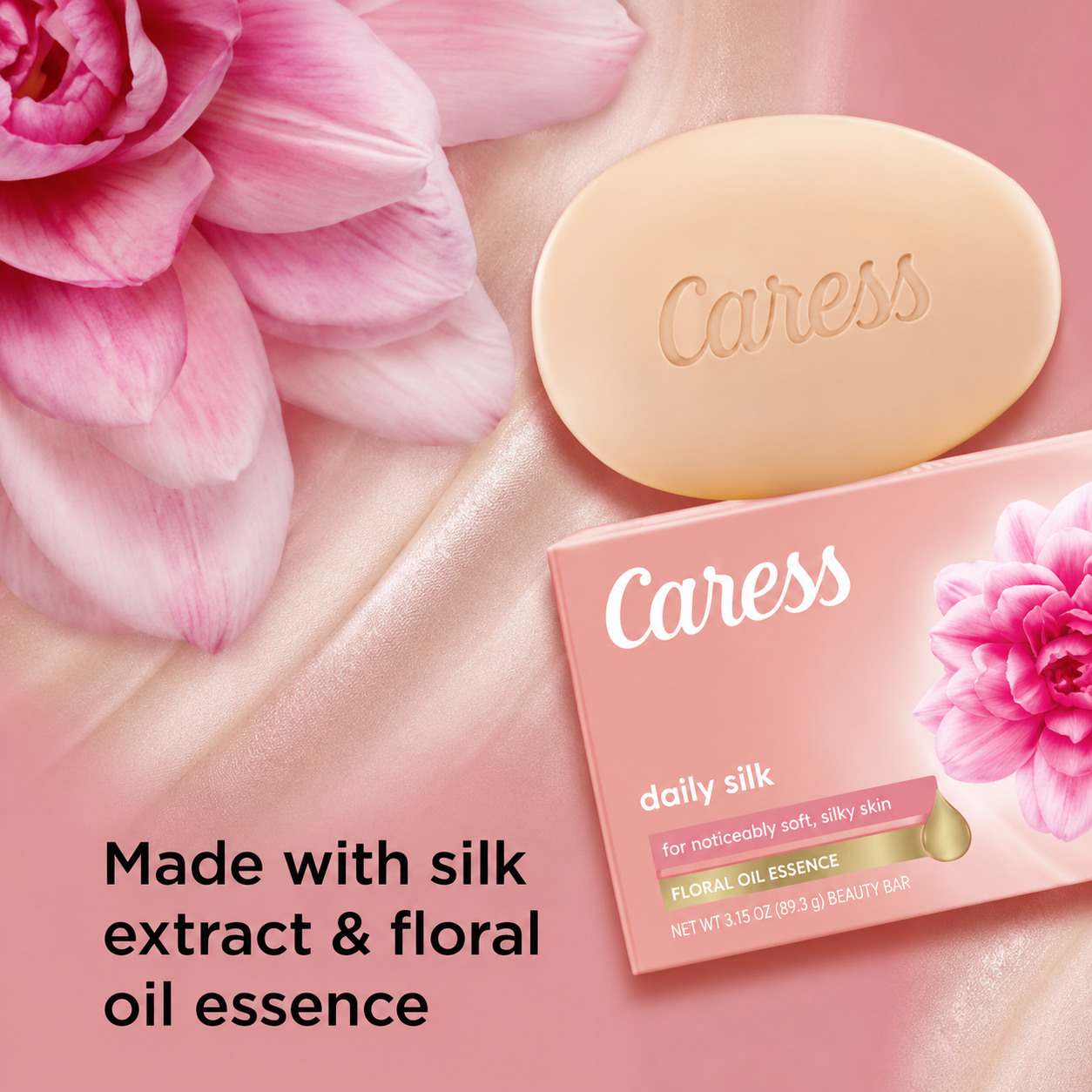 Caress Bar Daily Silk Soap Bar, 16 ct.