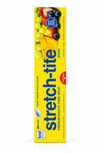 Stretch-Tite Premium Plastic Food Wrap, 500 Sq. Ft. Roll with TiteCut Slide Cutter